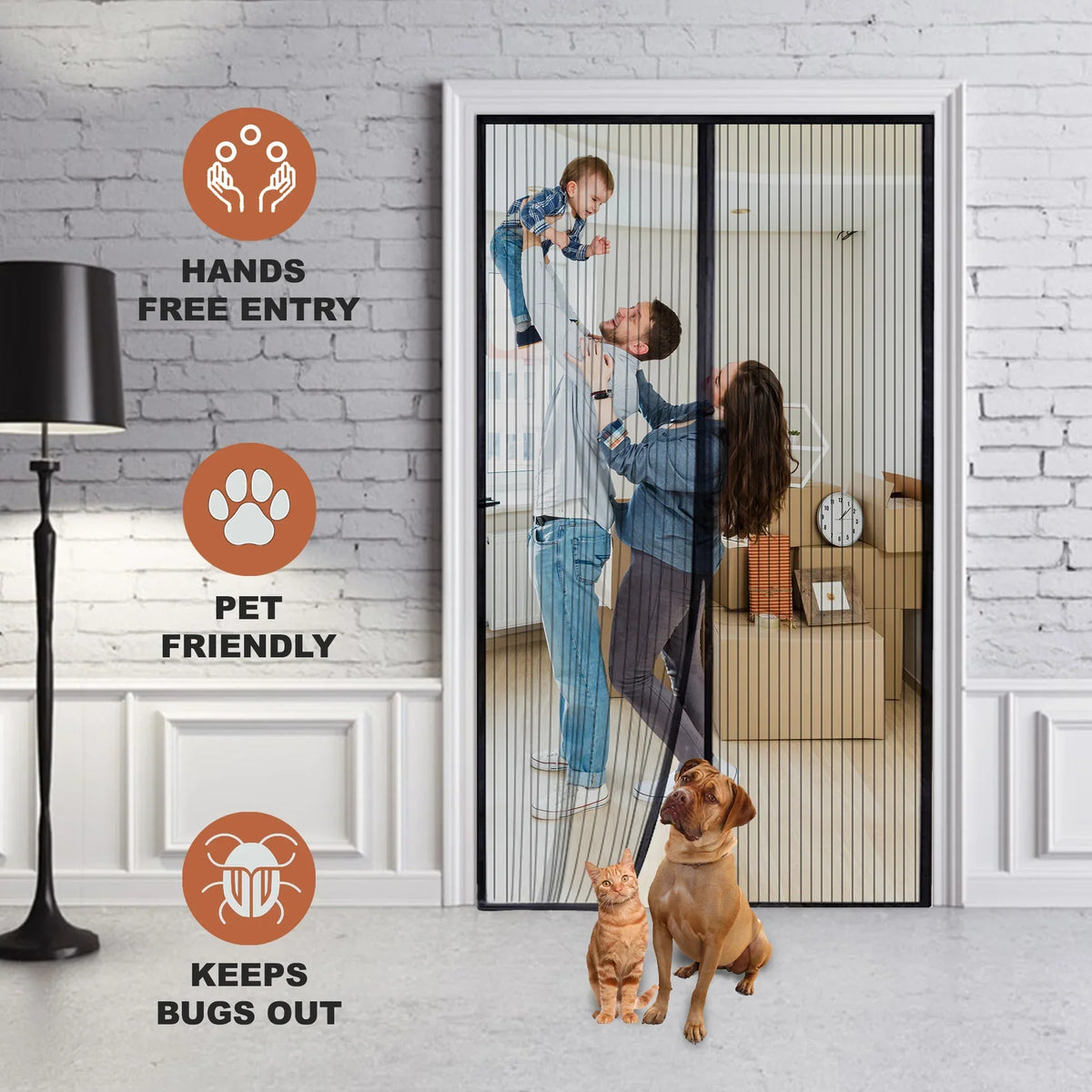 Hands Free Magnetic Screen Door