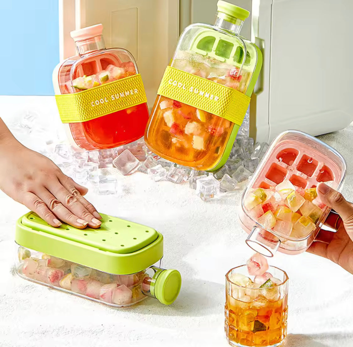 2 In 1 Ice Cube Bottle