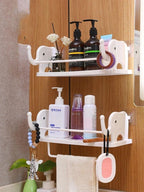 WALL MOUNTED ELEPHANT RACK WITH TOWEL HOLDER