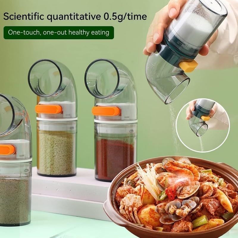 Detachable Curved Mouth Condiment Canister