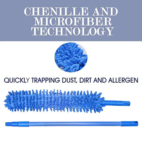 Microfiber Flexible Fan Duster