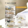 Multilayer mini jewellery organizer