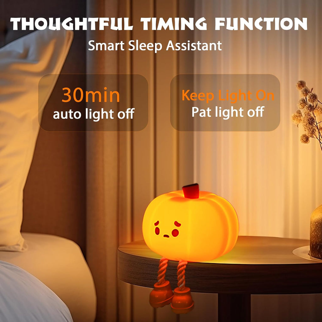 Cute Pumpkin Character Silicone Lamp
