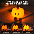 Cute Pumpkin Character Silicone Lamp