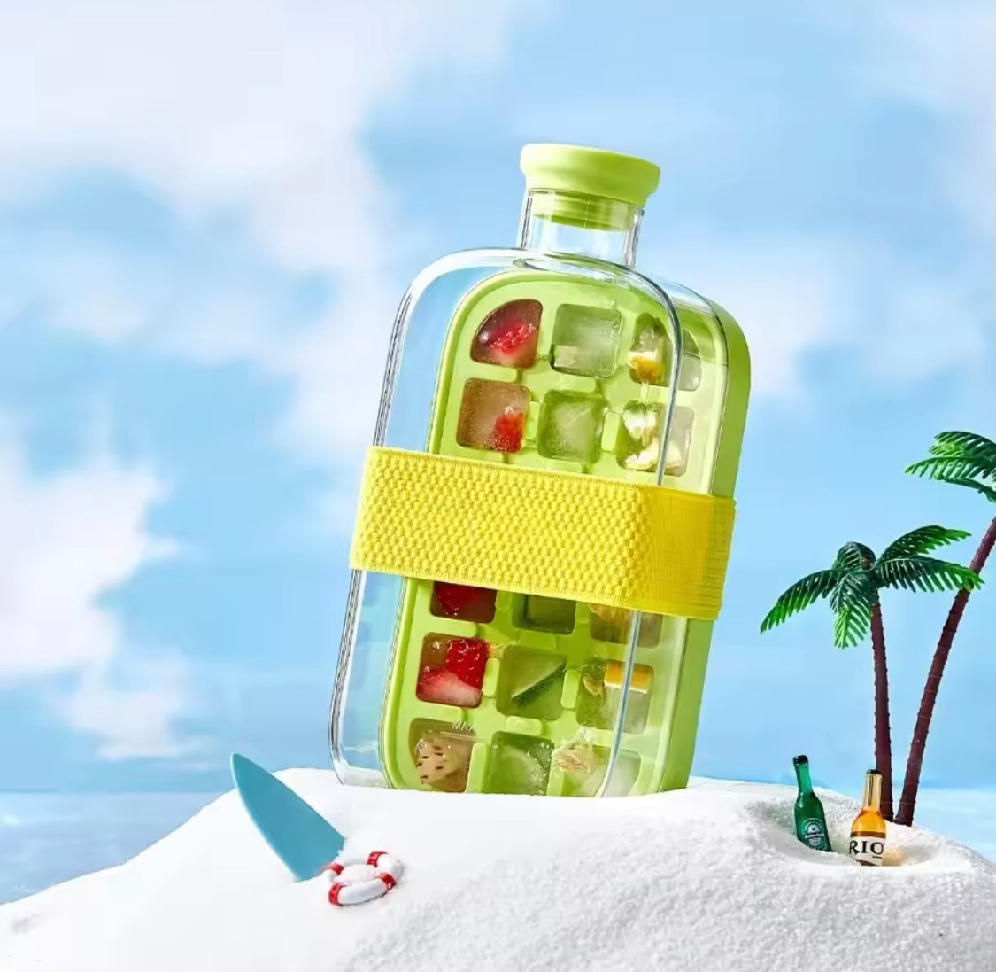 2 In 1 Ice Cube Bottle