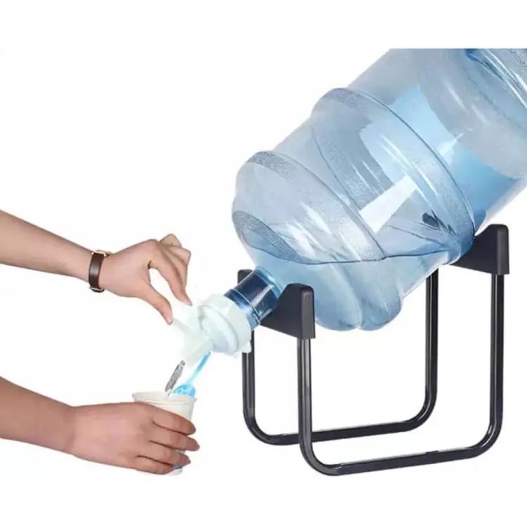 2 Pcs Set Water Bottle Stand + Tap (Without Bottle)