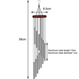12 tubes wind chimes bells decor aluminium tube