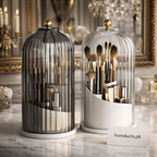 Luxury Rotating Makeup Brush Holder