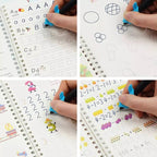 Kids Magic Practice Book (4 Books + 1 Pen + 1 Grip + 8 Refill)