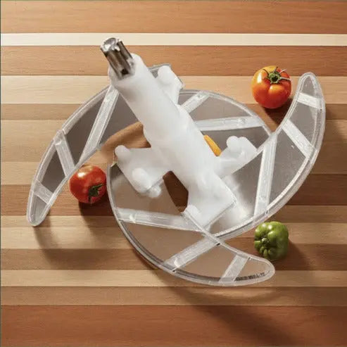 Large capacity manual food chopper 2L with durable steel bowl kitchen tool