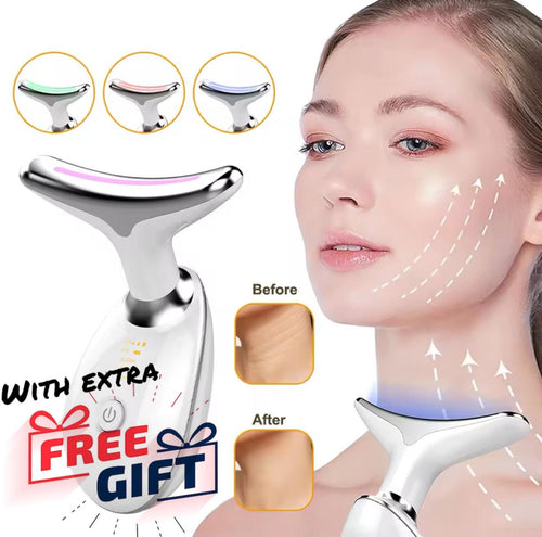 LED Face & Neck Wrinkle Massager!  [With Free of Cost GIFT]