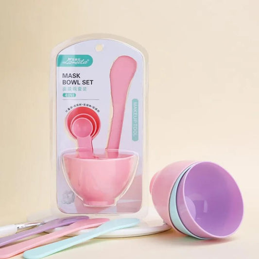 5pcs DIY Mask Bowl Mixing Makeup Tool Set 3 In1 Beauty Skin Care