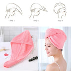 Microfiber hair Cap Towel (Random Color)
