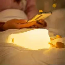 Cute Duck Character Silicone Lamp