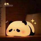 Cute Panda Character Silicone Lamp