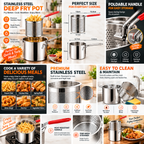 Deep Fry Oil Pot 1.4 L | Stainless Steel - (IMPORTED)