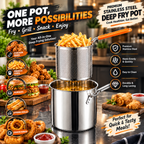 Deep Fry Oil Pot 1.4 L | Stainless Steel - (IMPORTED)
