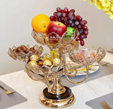 Rotating fruits decor tray rack